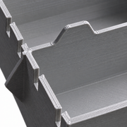 Colour Detail Gray colour variant — Milwaukee Packout Bin Insert — Customisable Layout for Low-Profile Organiser 48-22-8436