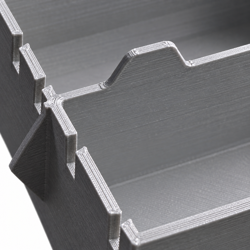 Colour Detail Gray colour variant — Milwaukee Packout Bin Insert — Customisable Layout for Low-Profile Organiser 48-22-8436