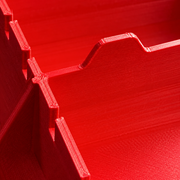 Colour Detail Red colour variant — Milwaukee Packout Bin Insert — Customisable Layout for Low-Profile Organiser 48-22-8436