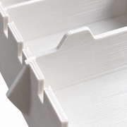 Colour Detail White colour variant — Milwaukee Packout Bin Insert — Customisable Layout for Low-Profile Organiser 48-22-8436