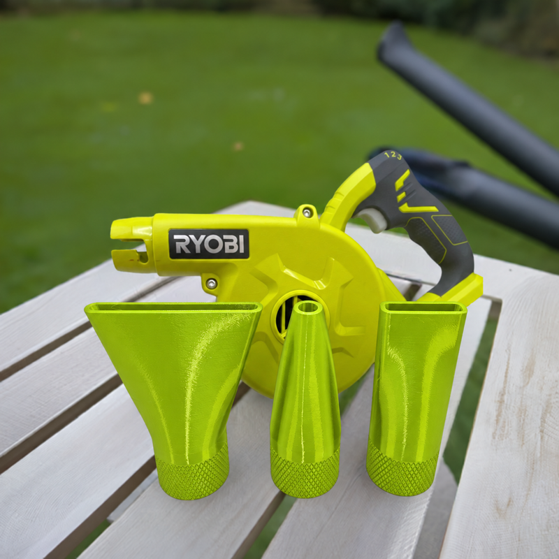 Green colour variant — Ryobi Blower Nozzles - Set of 3 Nozzles for Ryobi 18V ONE+ Blower
