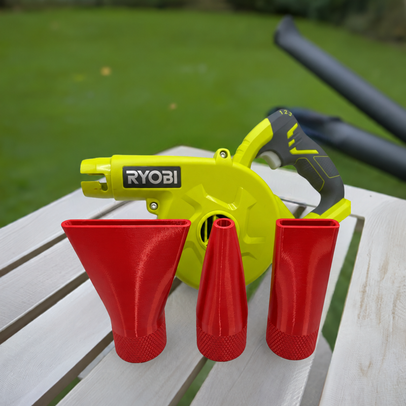 Red colour variant — Ryobi Blower Nozzles - Set of 3 Nozzles for Ryobi 18V ONE+ Blower