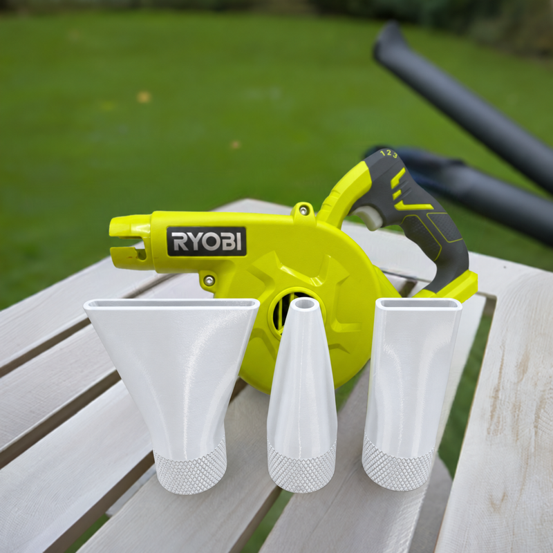 White colour variant — Ryobi Blower Nozzles - Set of 3 Nozzles for Ryobi 18V ONE+ Blower