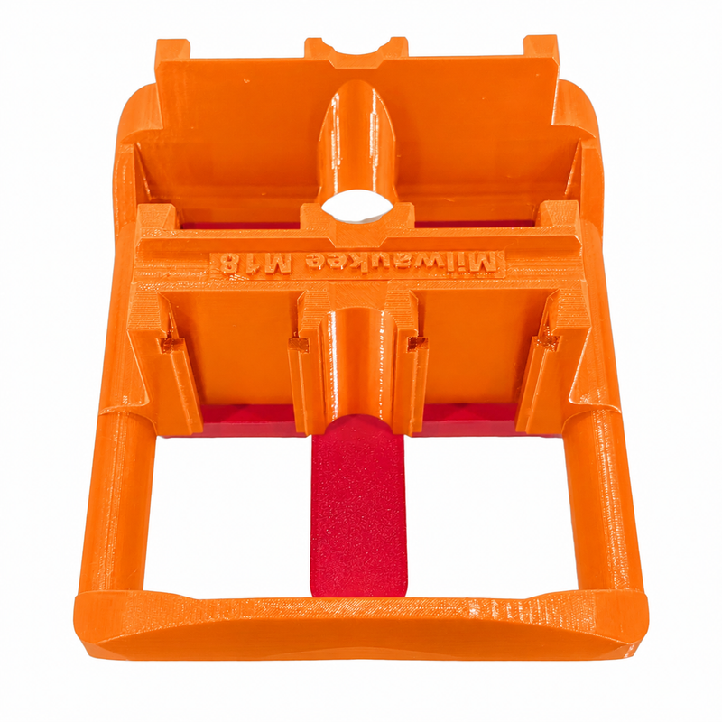 Orange colour variant — Milwaukee Battery Carrier - Packout Ready for 6x M18 Batteries - Made in Aus