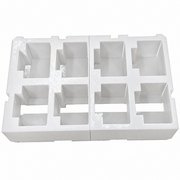 White colour variant — Milwaukee PACKOUT 8× M18 Battery Insert – Storage for 2-Drawer System