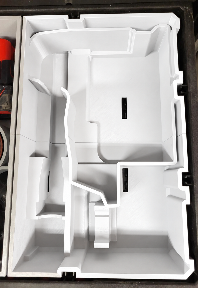 White colour variant — Milwaukee M12 FUEL Jigsaw Packout Drawer Insert – Organise Your Jigsaw & Accessories