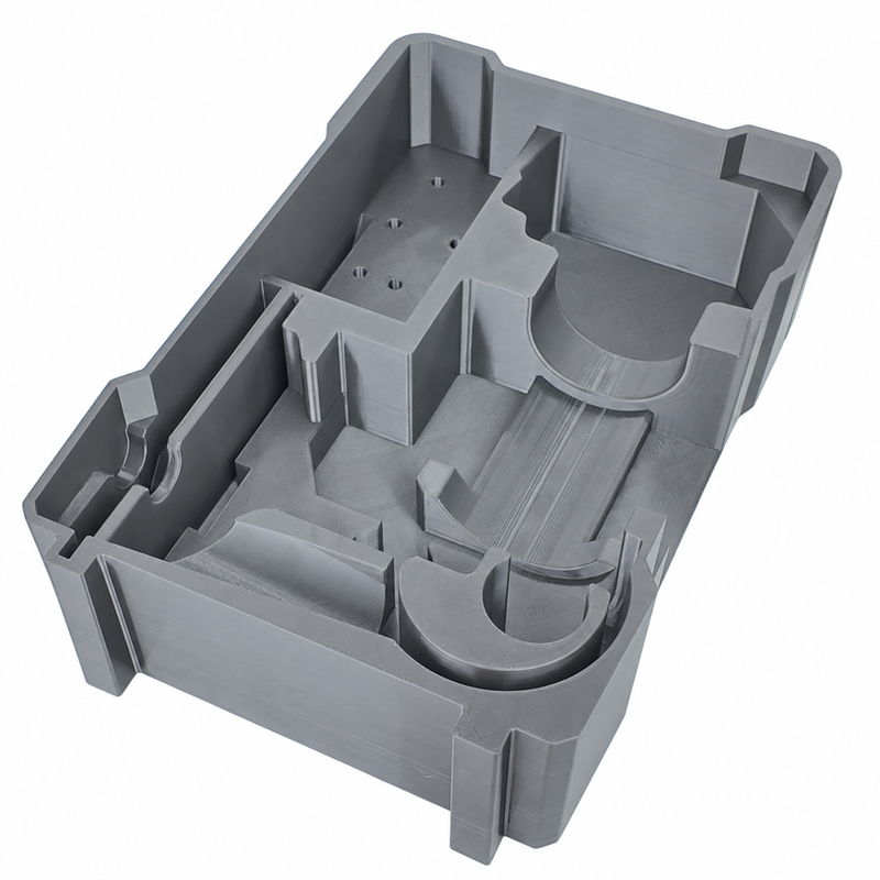Gray colour variant — Milwaukee Packout Insert for Makita Router (40V XGT & 18V) 48-22-8435 Organiser