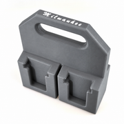 4-slot Gray colour variant — Milwaukee M18 Battery Caddy – 4 or 6 Slot Holder | Australian Made PETG