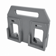 4 slot Gray colour variant — AEG 18V Battery Caddy — 4-Slot or 6-Slot Portable Carry Holder (PETG, Australian Made)