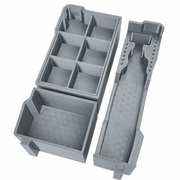 Option1 Gray colour variant — Milwaukee M12 Rotary Tool Packout Insert – Fit for Model 2525-20 |Compact Organiser 48-22-8435