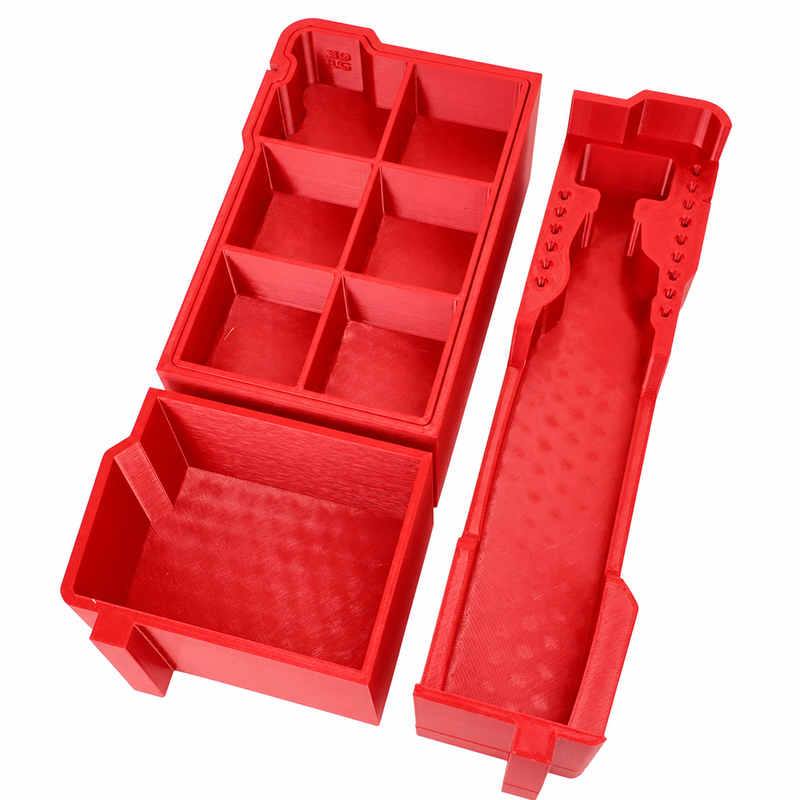 Option1 Red colour variant — Milwaukee M12 Rotary Tool Packout Insert – Fit for Model 2525-20 |Compact Organiser 48-22-8435