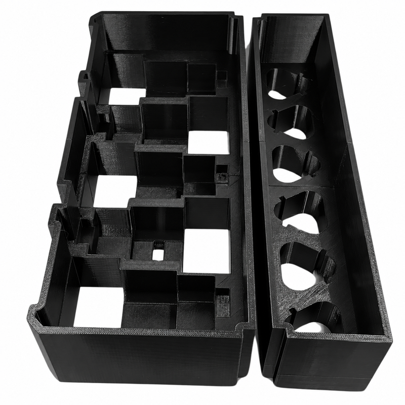 Black colour variant — Milwaukee Packout Battery Insert – 5x M12 High Output & 6x 2Ah Battery Holder