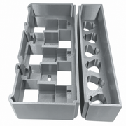 Gray colour variant — Milwaukee Packout Battery Insert – 5x M12 High Output & 6x 2Ah Battery Holder