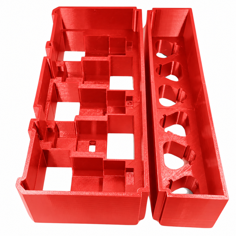 Red colour variant — Milwaukee Packout Battery Insert – 5x M12 High Output & 6x 2Ah Battery Holder