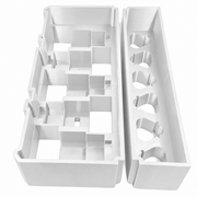 White colour variant — Milwaukee Packout Battery Insert – 5x M12 High Output & 6x 2Ah Battery Holder