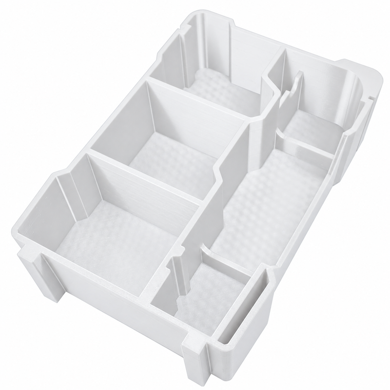 White colour variant — Milwaukee M12 MultiTool Packout Insert | Fits 48-22-8435 Compact Organiser