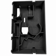 Black colour variant — Milwaukee Packout M12 Fuel Cut Off Tool Organiser – Fits 2 or 3 Drawer Packout Toolbox