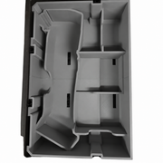 Gray colour variant — Milwaukee M18 “Brushed” Multitool Packout Insert – Reversible 1/2-Width Organiser