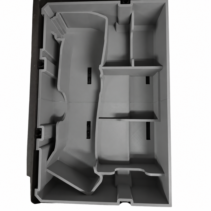 Gray colour variant — Milwaukee M18 “Brushed” Multitool Packout Insert – Reversible 1/2-Width Organiser