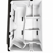 White colour variant — Milwaukee M18 “Brushed” Multitool Packout Insert – Reversible 1/2-Width Organiser