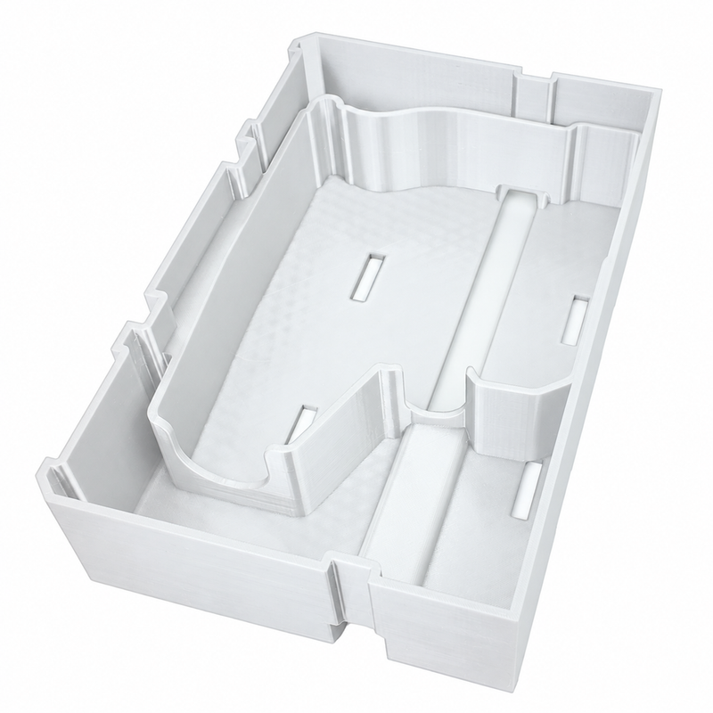 White colour variant — Milwaukee M12 FUEL SDS-Plus Packout Insert – Reversible ½-Drawer Organiser