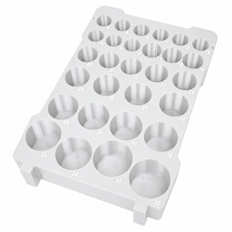 White colour variant — Milwaukee Mechanics Packout Tray – Metric 29-Piece Deep-Socket Holder Fits Milwaukee Packout Compact Organiser (48-22-8435)