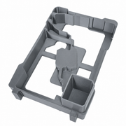 Gray colour variant — Milwaukee Packout Insert — M18 FUEL Gen 4 Hammer Drill & Impact Driver (2904-20 + 2953-20, Fits 48-22-8435)