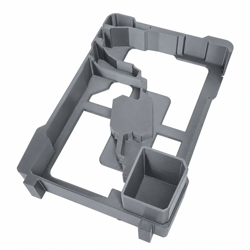 Gray colour variant — Milwaukee Packout Insert — M18 FUEL Gen 4 Hammer Drill & Impact Driver (2904-20 + 2953-20, Fits 48-22-8435)