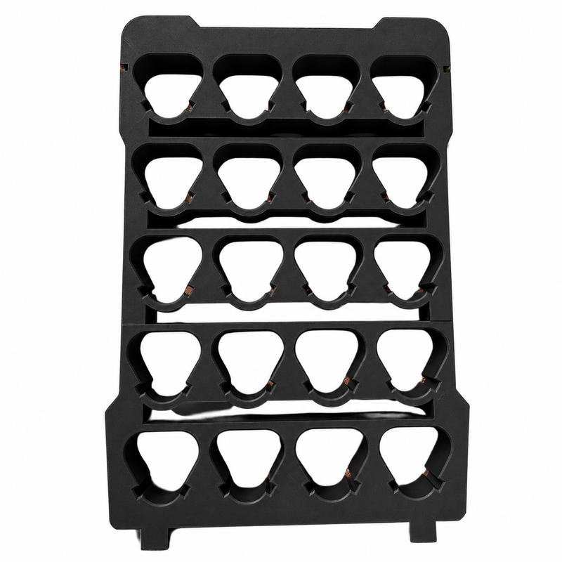 Black colour variant — Milwaukee M12 Battery Packout Insert – 20-Slot Power Hub Fits 48-22-8435