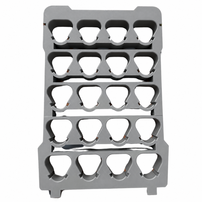 Gray colour variant — Milwaukee M12 Battery Packout Insert – 20-Slot Power Hub Fits 48-22-8435