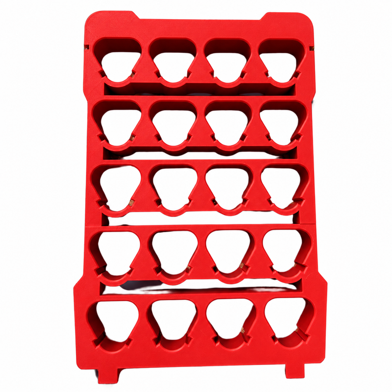 Red colour variant — Milwaukee M12 Battery Packout Insert – 20-Slot Power Hub Fits 48-22-8435