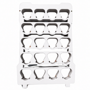 White colour variant — Milwaukee M12 Battery Packout Insert – 20-Slot Power Hub Fits 48-22-8435