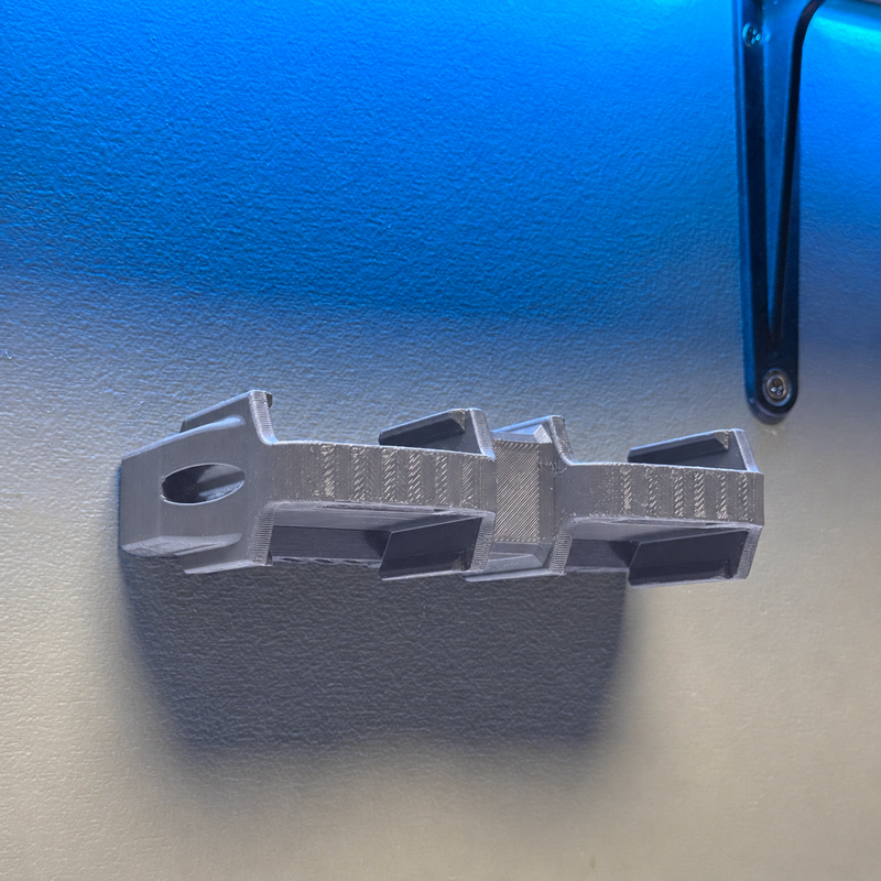 4 slot Gray colour variant — Battery Wall Holder for Makita 18V – 4 or 6 Slot Storage Rack