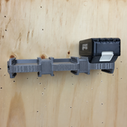 6 slot Gray colour variant — Battery Wall Holder for Makita 18V – 4 or 6 Slot Storage Rack