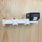 6 slot White colour variant — Battery Wall Holder for Makita 18V – 4 or 6 Slot Storage Rack