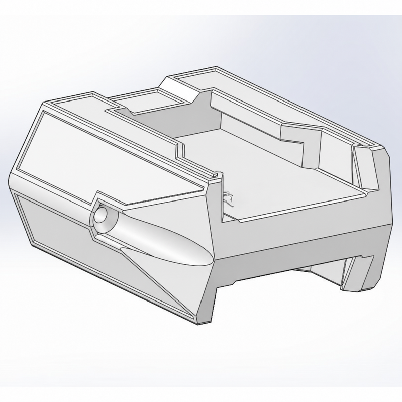 White colour variant — Milwaukee 18V Dual Battery Holder  – Wall Mounted Battery Storage