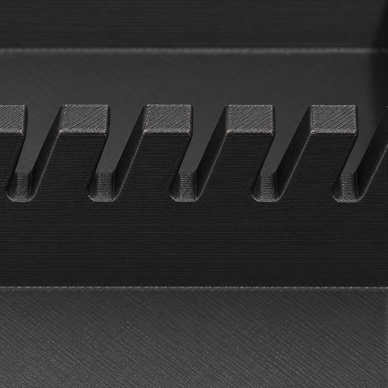 Colour Detail Black colour variant — Milwaukee Packout Drawer Spanner/Wrench Organiser – Left or Right Side Fitment