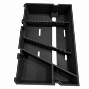 Left Black colour variant — Milwaukee Packout Drawer Spanner/Wrench Organiser – Left or Right Side Fitment