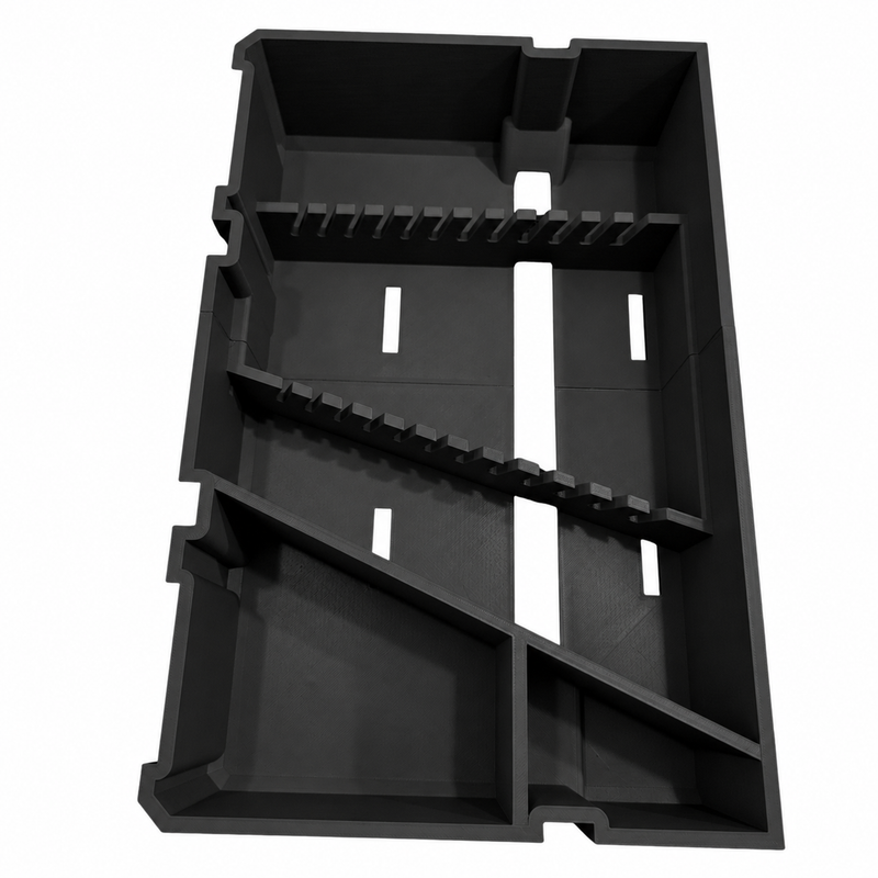 Left Black colour variant — Milwaukee Packout Drawer Spanner/Wrench Organiser – Left or Right Side Fitment