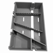 Left Gray colour variant — Milwaukee Packout Drawer Spanner/Wrench Organiser – Left or Right Side Fitment