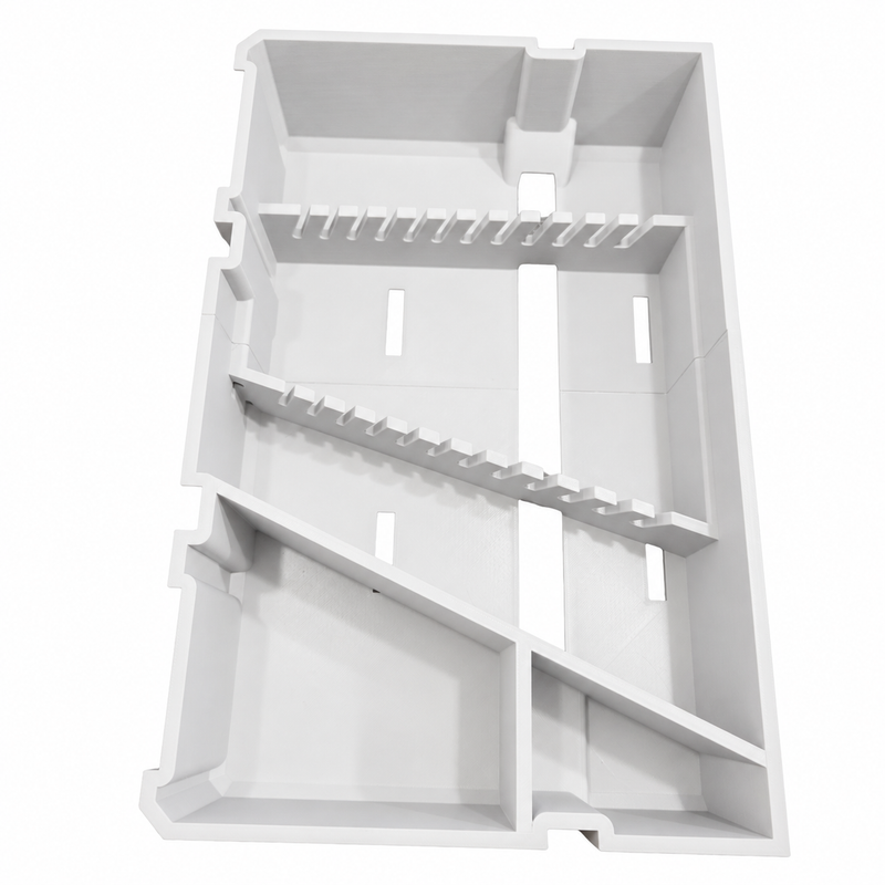 Left White colour variant — Milwaukee Packout Drawer Spanner/Wrench Organiser – Left or Right Side Fitment