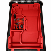 Red colour variant — Milwaukee Packout Inlay – M18 FPD3 Drill Holder Fits Compact Packout Organiser
