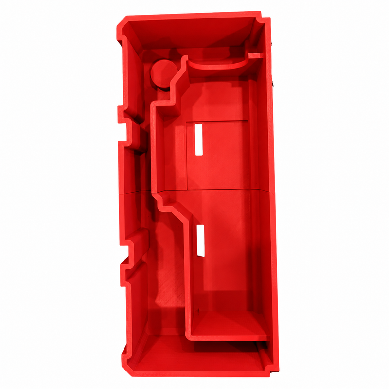 Red colour variant — Milwaukee Packout Drawer Insert for M12 Planer – Left-Side 2-Drawer System