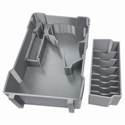 Gray colour variant — Milwaukee Packout Compact Organiser Insert for M12 Polisher