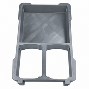 Gray colour variant — Milwaukee Packout Insert — M12-18FC Rapid Charger 48-59-1812 + 2 M18 Battery Slots (Fits 48-22-8435)