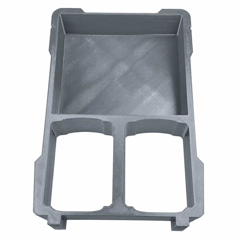 Gray colour variant — Milwaukee Packout Insert — M12-18FC Rapid Charger 48-59-1812 + 2 M18 Battery Slots (Fits 48-22-8435)