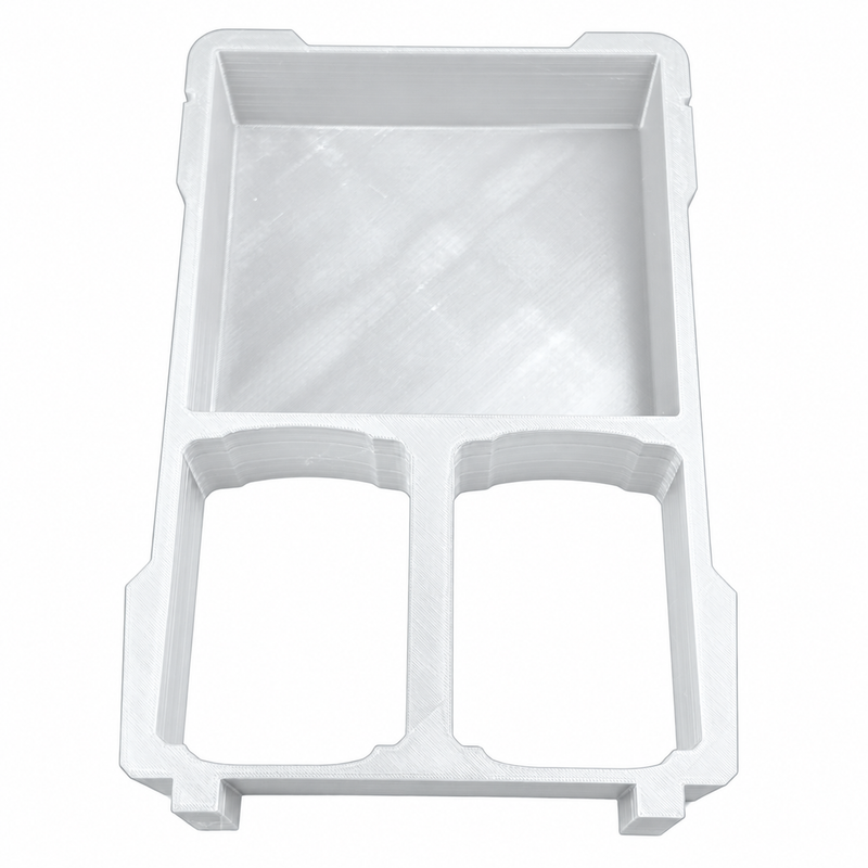 White colour variant — Milwaukee Packout Insert — M12-18FC Rapid Charger 48-59-1812 + 2 M18 Battery Slots (Fits 48-22-8435)
