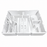 White colour variant — Milwaukee PACKOUT M18 Hammer & Battery Insert – Fits 48228442 2-Drawer Toolbox