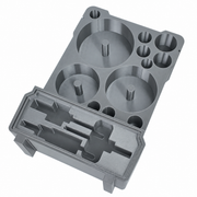 Gray colour variant — Milwaukee PACKOUT Organiser Insert for Starrett-Style Holesaws – Custom Sparky Storage