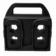Black colour variant — Ryobi 18V Battery Caddy – 4-Slot Holder | Portable Battery Carrier | PETG | Australian Made
